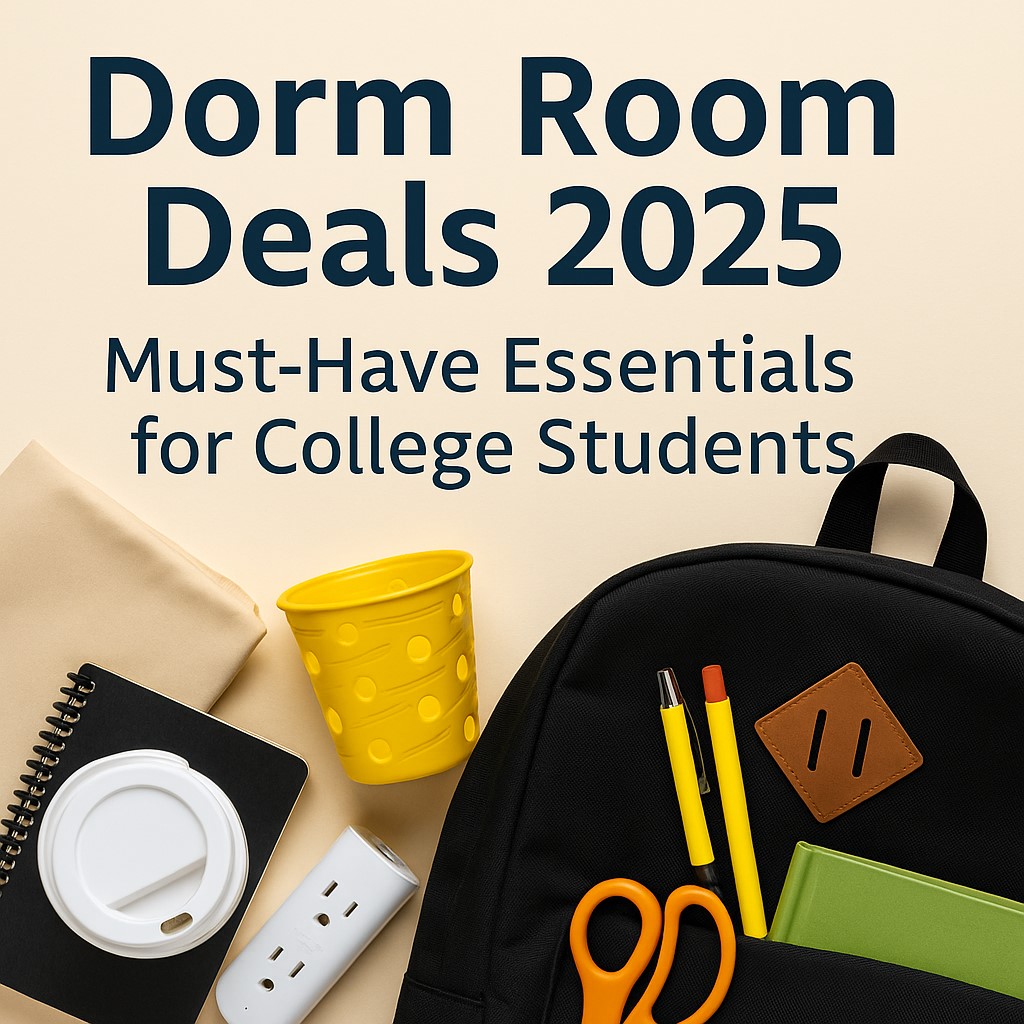 Dorm room essentials and affordable back-to-college deals including bedding, storage, and tech from Amazon and Walmart